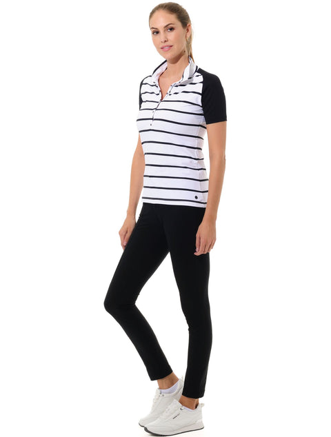 Sailor Print Golf Polo Damen